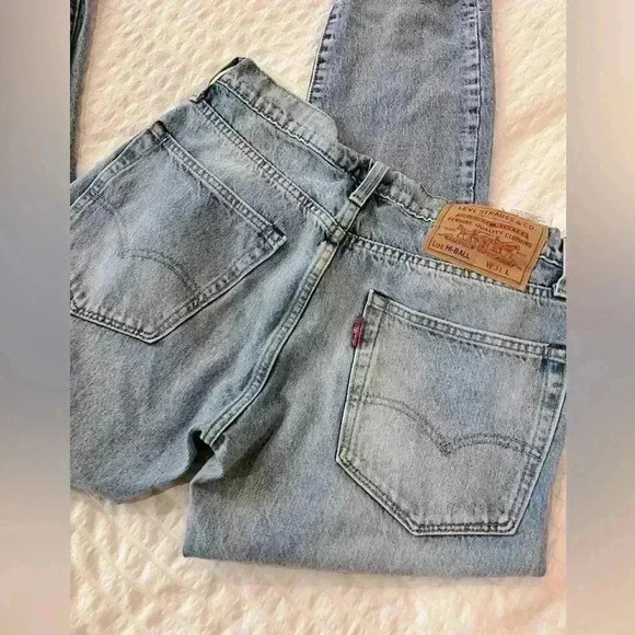 Mens premium Levi's high ball denim size 31 light wash - Picture 5 of 8